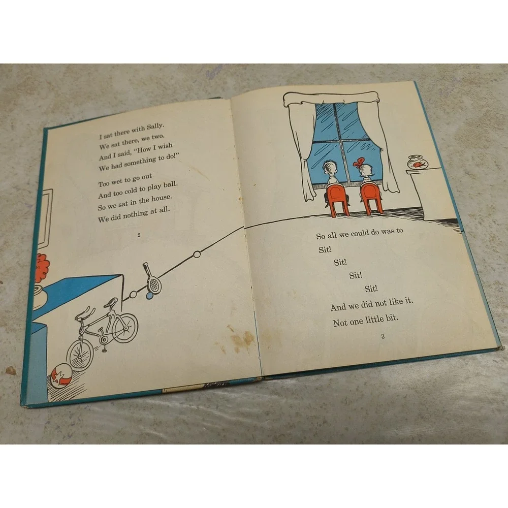 1957 First Edition-Cat In The Hat-Dr Seuss-